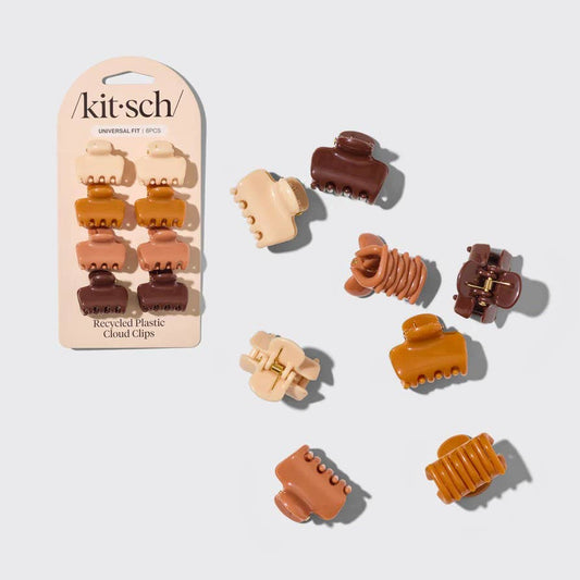 KITSCH - Recycled Plastic Mini Cloud Clips 8pc Set - Sedona
