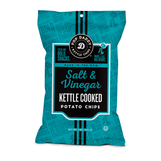 Kettle Cooked Potato Chips - 5oz - Salt & Vinega