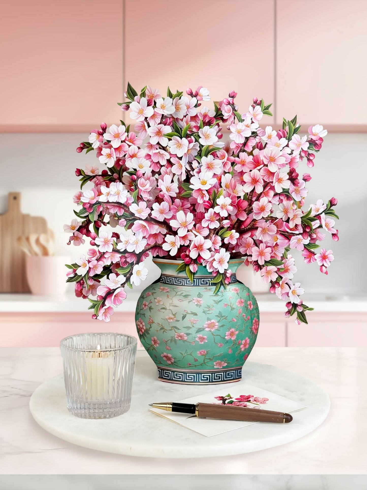 FreshCut Paper LLC - Japanese Cherry Blossoms (8 Pop-up Greeting Cards)