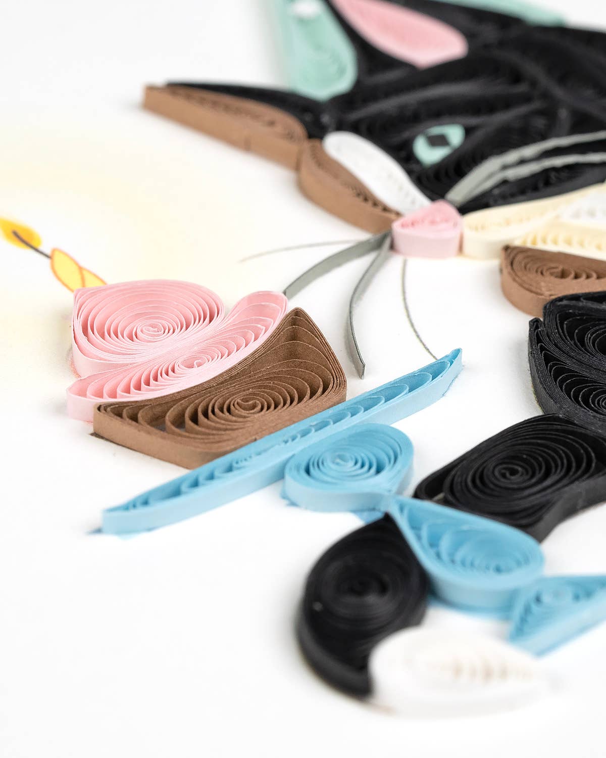 Quilling Card - Quilled Cat Birthday Card | Animal Lover Birthday Card