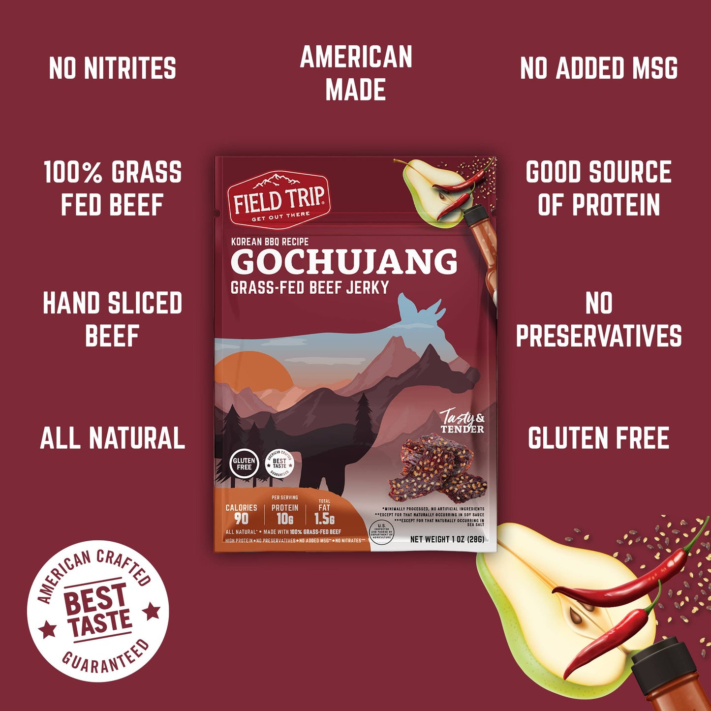 FIELD TRIP - Gochujang Beef Jerky (1oz)