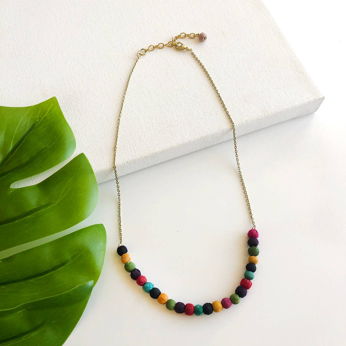 WorldFinds - Delicate Kantha Necklace