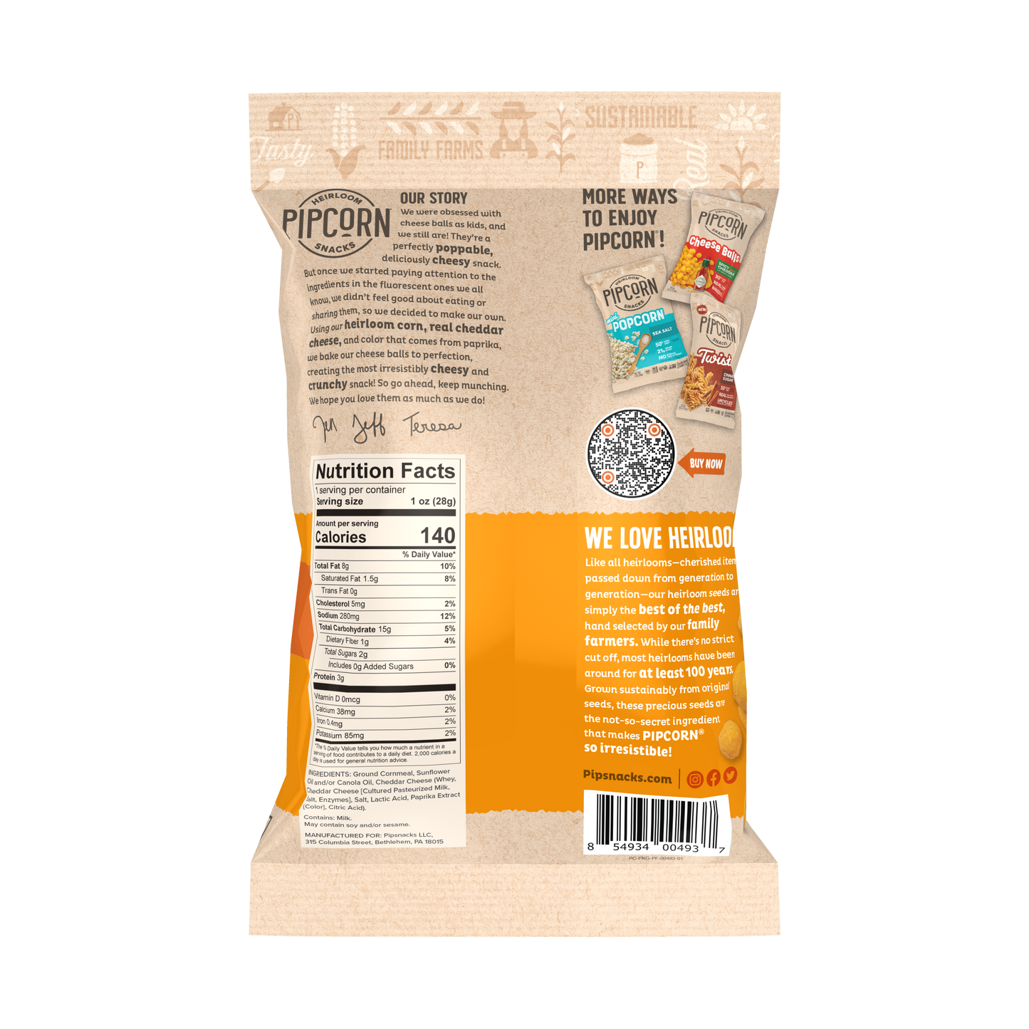 Cheddar Cheese Balls, 1oz Single-Serve