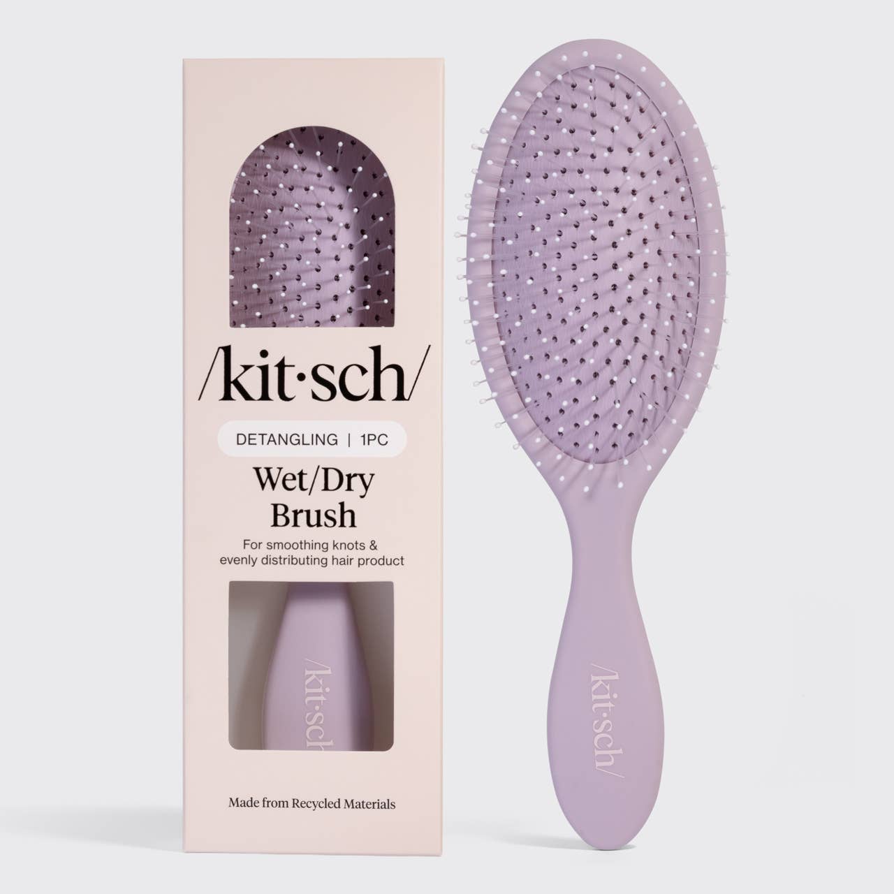 KITSCH - Recycled Plastic Wet/Dry Brush- Soft Violet