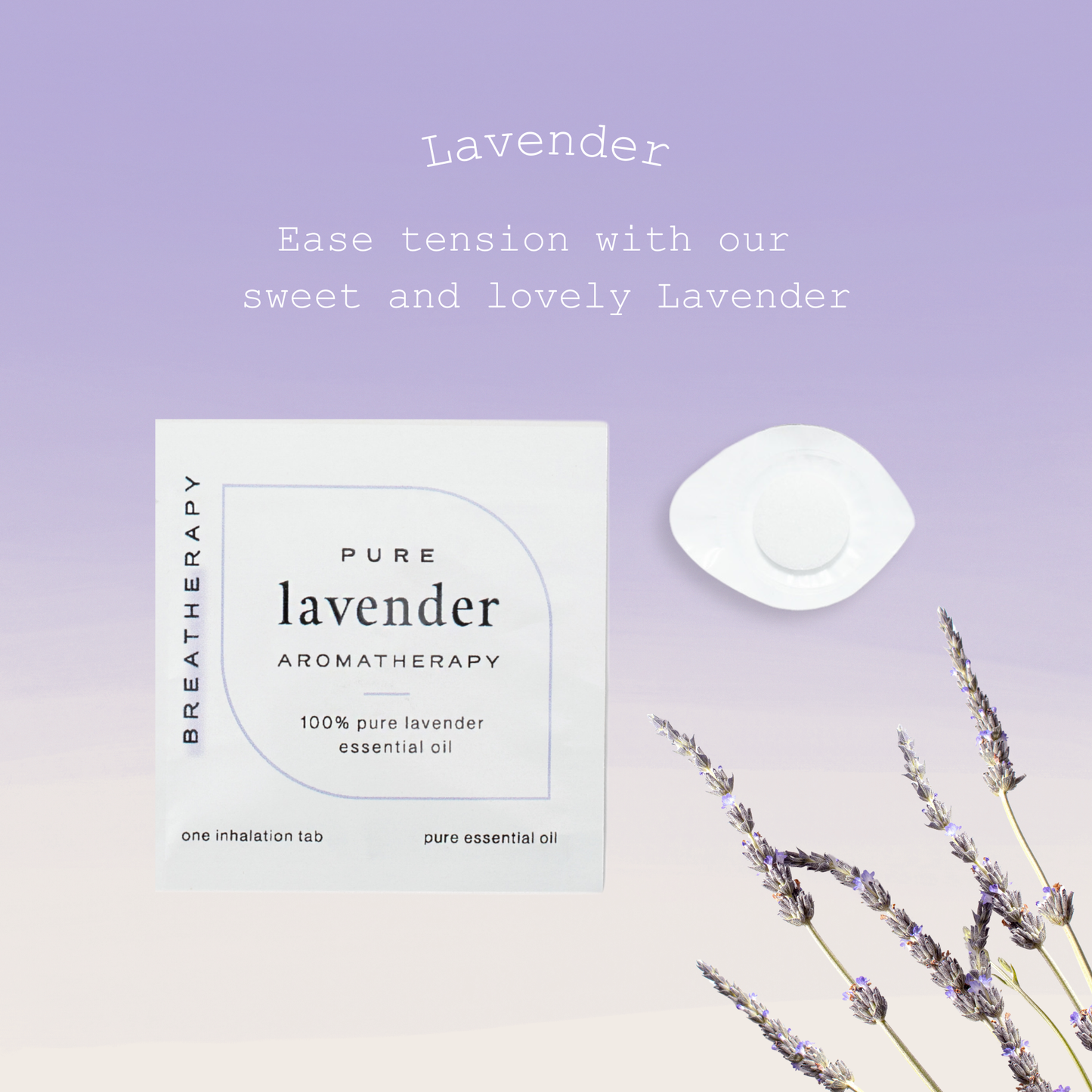 Lavender Relaxing Aromatherapy Inhaler Patches - Individual