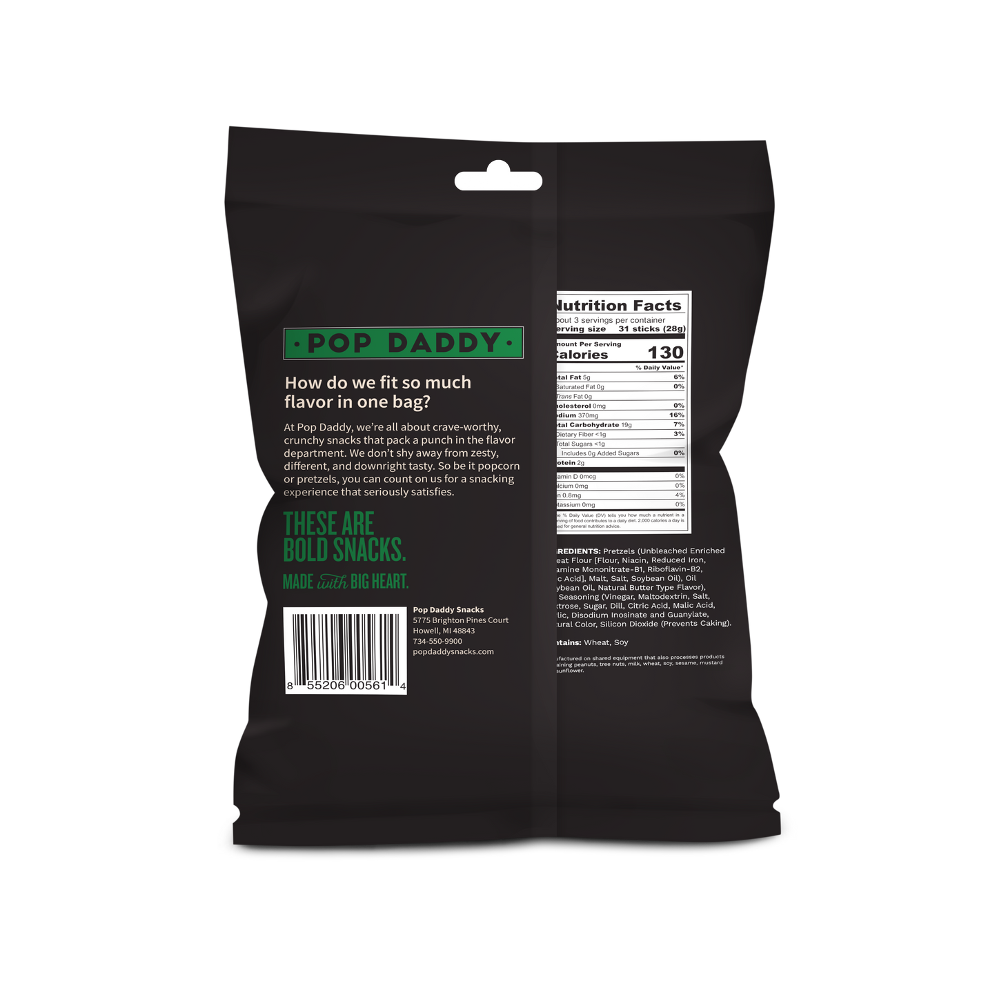 Seasoned Pretzels - 3oz - Dill Pickle