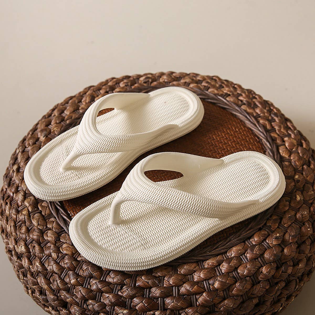 ACCITY - EVA SOLID COLOR FLIP-FLOPS SUMMER BEACH SLIPPERS_CWSHS0690