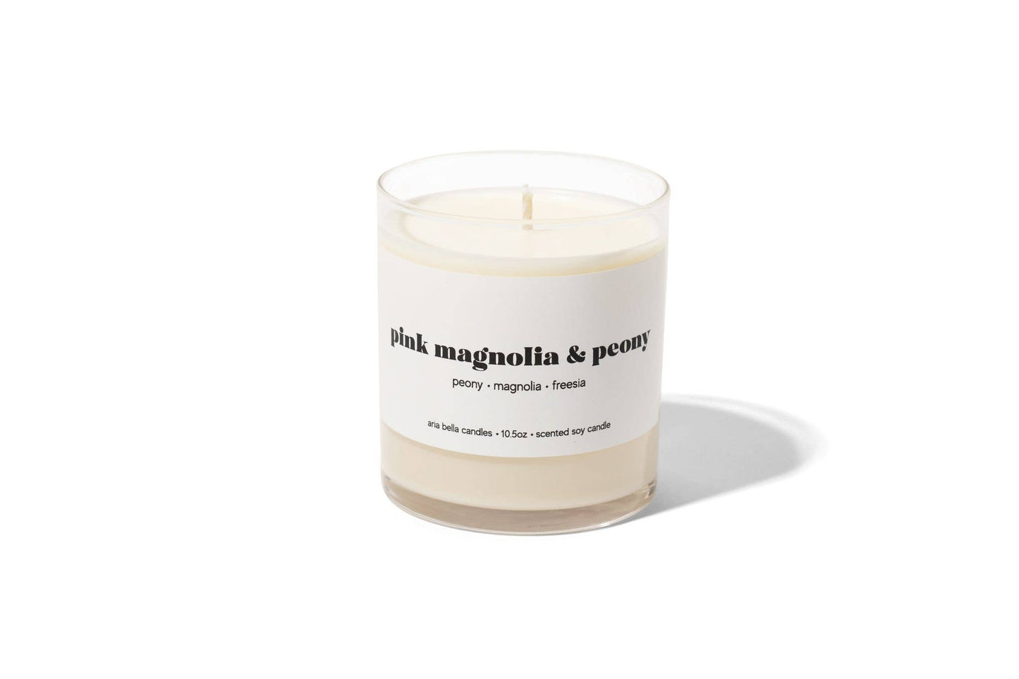 Pink Magnolia & Peony Soy Candle 10.5oz Glass Jar