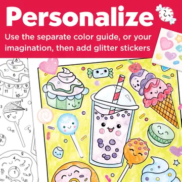 Paint by Numbers Hanging Wall Art Kit - Sweets