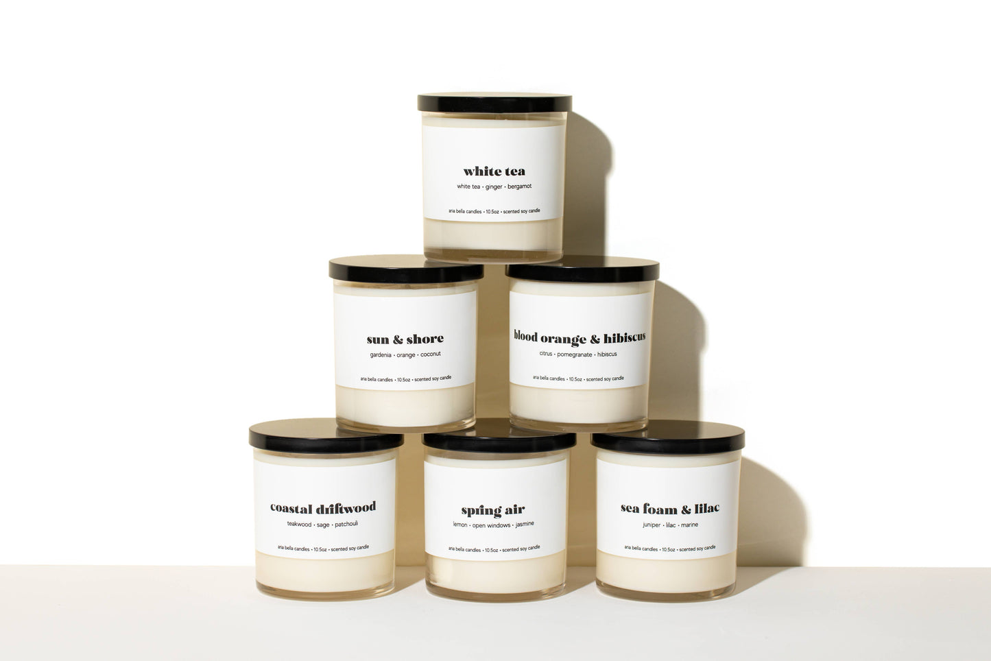 Sea Foam & Lilac Soy Candle 10.5oz Glass Jar