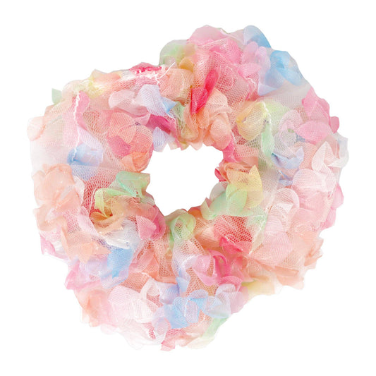 Rainbow Tulle Large Hair Scrunchie