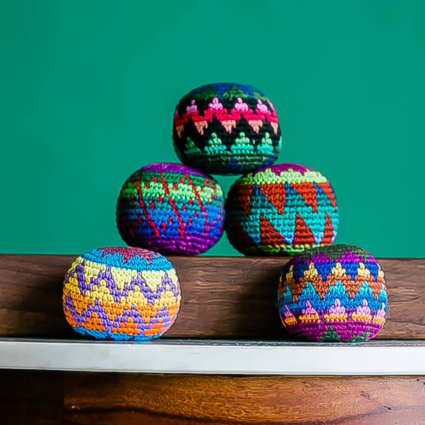Lucia's Imports - Woven Hacky Sack Foot Bag