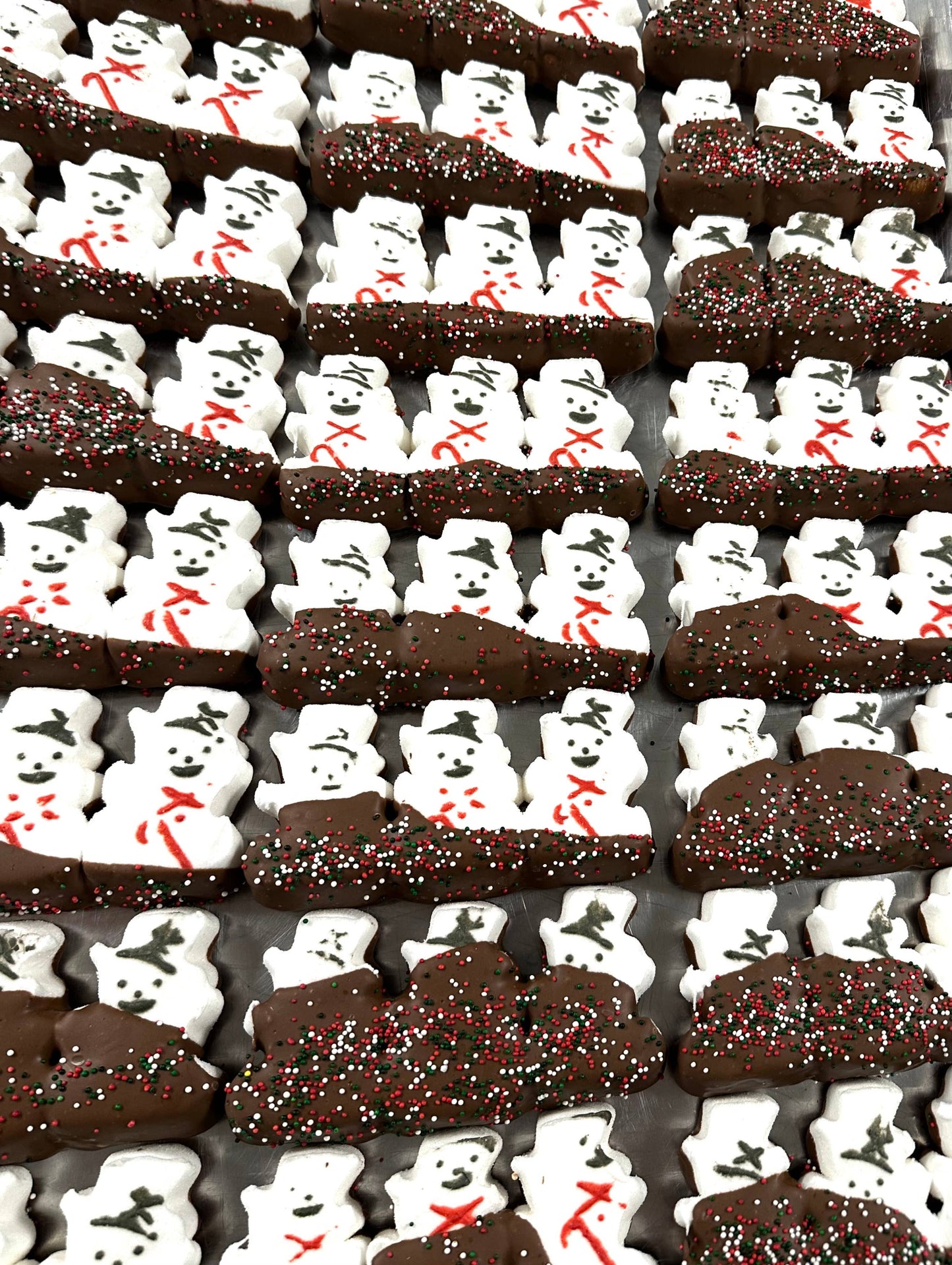 O'Shea's Candies Sweet Shop - Christmas Snowman ⛄️ O’Marshmallow Drizzled w/Milk Choc 3 PK