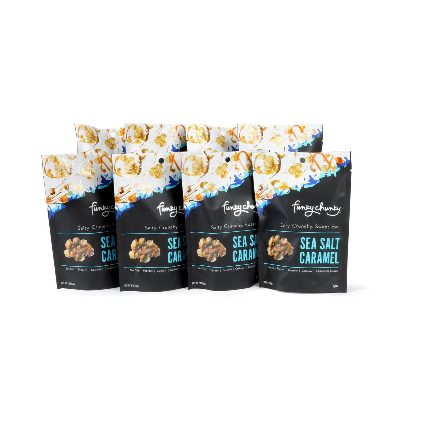 Funky Chunky - Sea Salt Caramel | Caramel Corn Chocolate Popcorn | 2oz bags