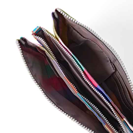 Carnaby Crossbody Bag Extra Large in Wide Multi Stripe