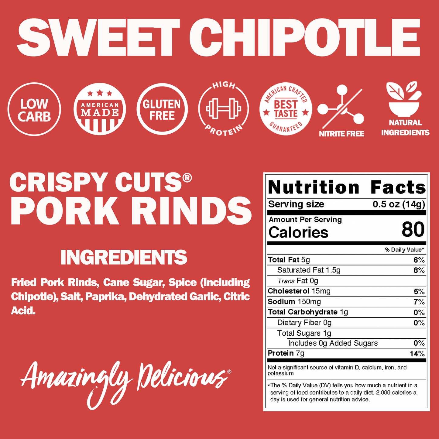 FIELD TRIP - Crispy Cuts Sweet Chipotle Pork Rind (2.5oz)