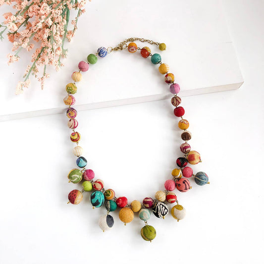 Kantha Bloom Necklace