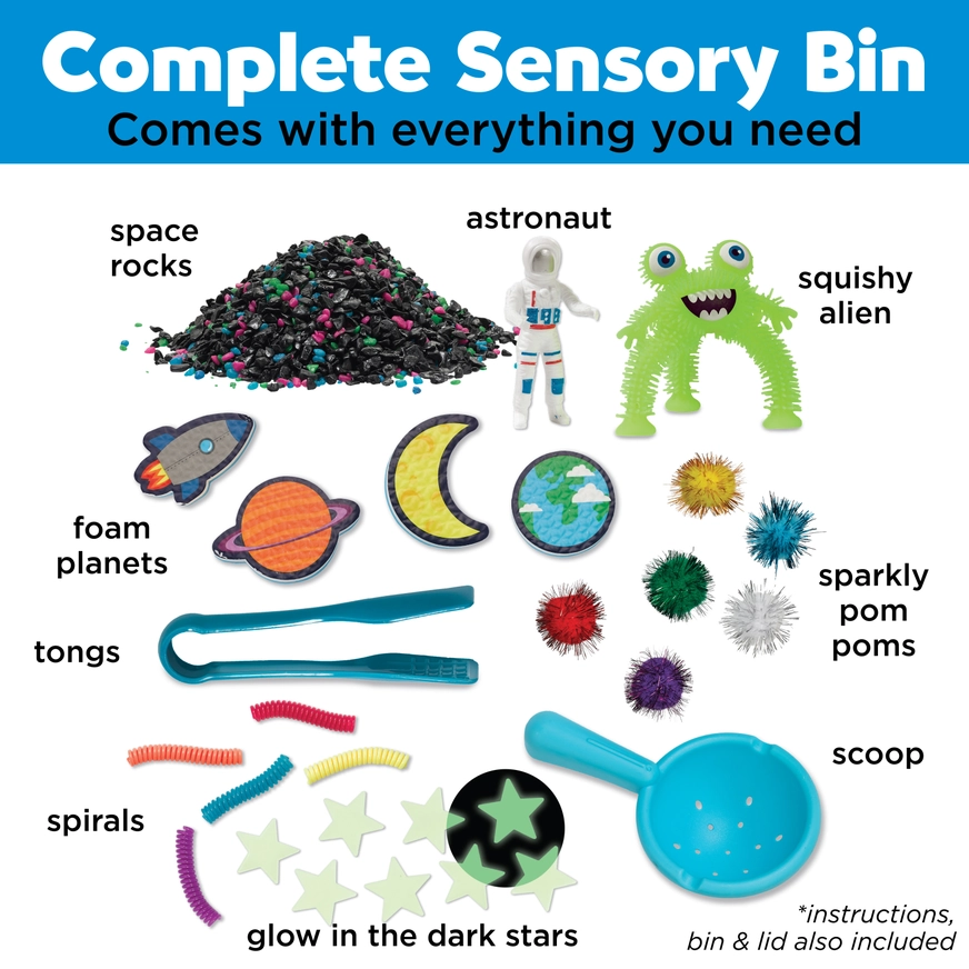 Sensory Bin Outer Space Activity Bin