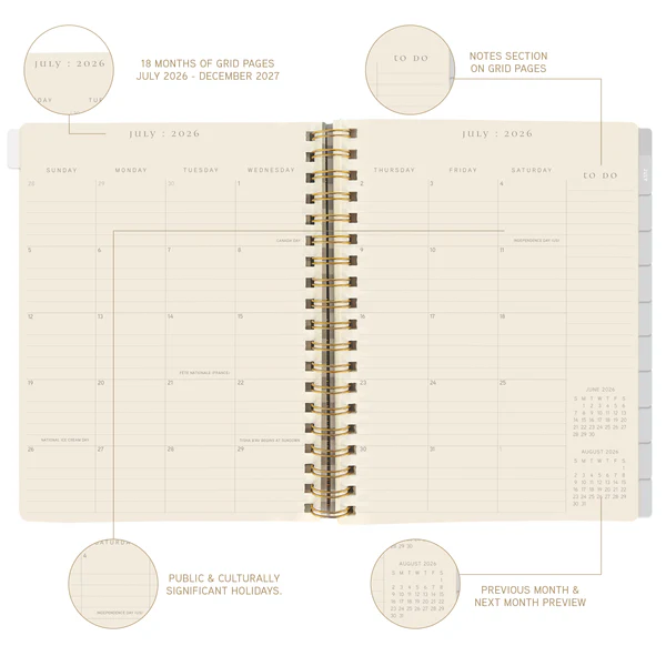 Strawberries 18-Month Hardbound Planner