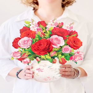 Blooming Roses Paper Bouquet