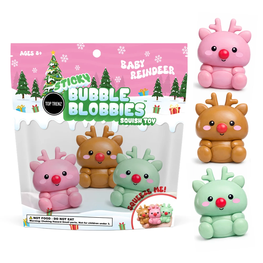 Sticky Bubble Blobbies - Reindeers