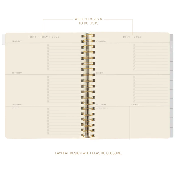 Floral 18-Month Hardbound Planner