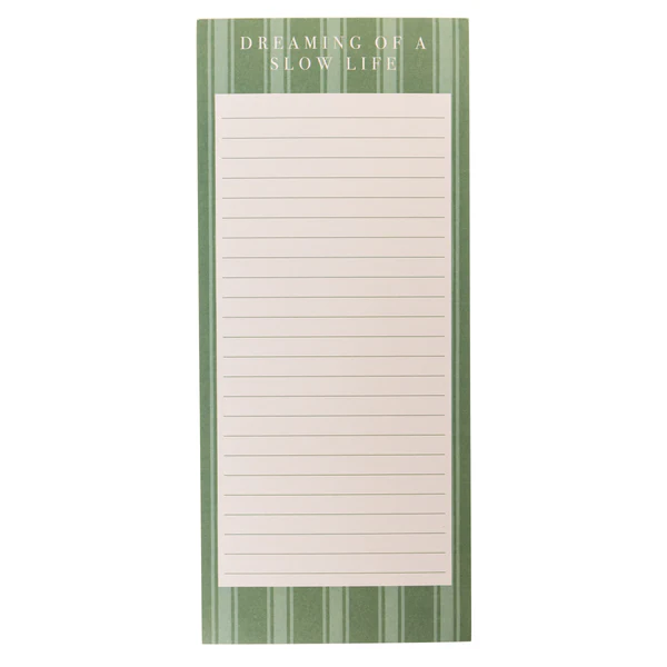 Cottage Stripe Magnetic Notepad