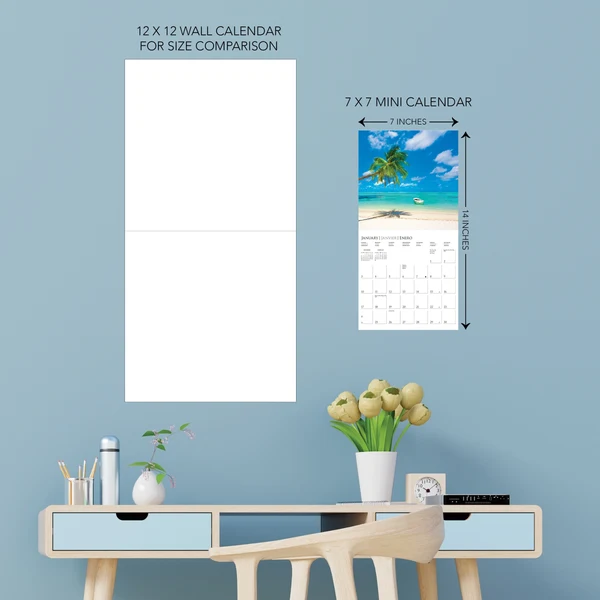 Island Paradise Mini Calendar