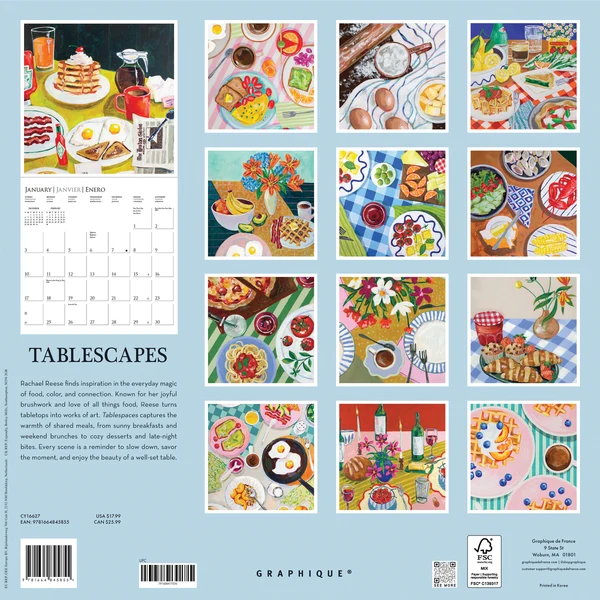 Tablescapes Wall Calendar