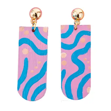 Painted Wood Earrings - Adult Craft Kit