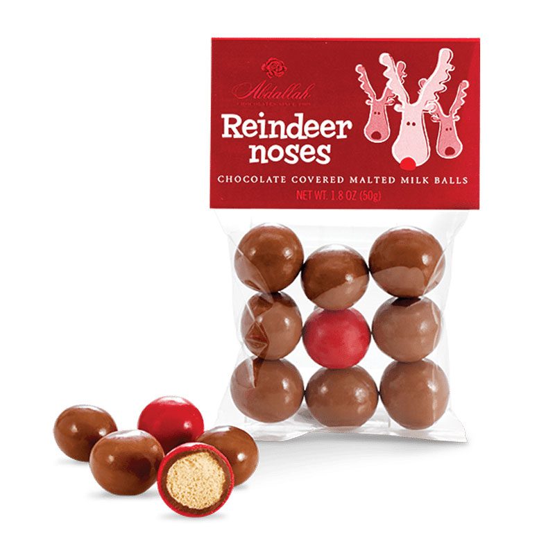 Reindeer Noses - Milk Chocolate 1.8oz Bag