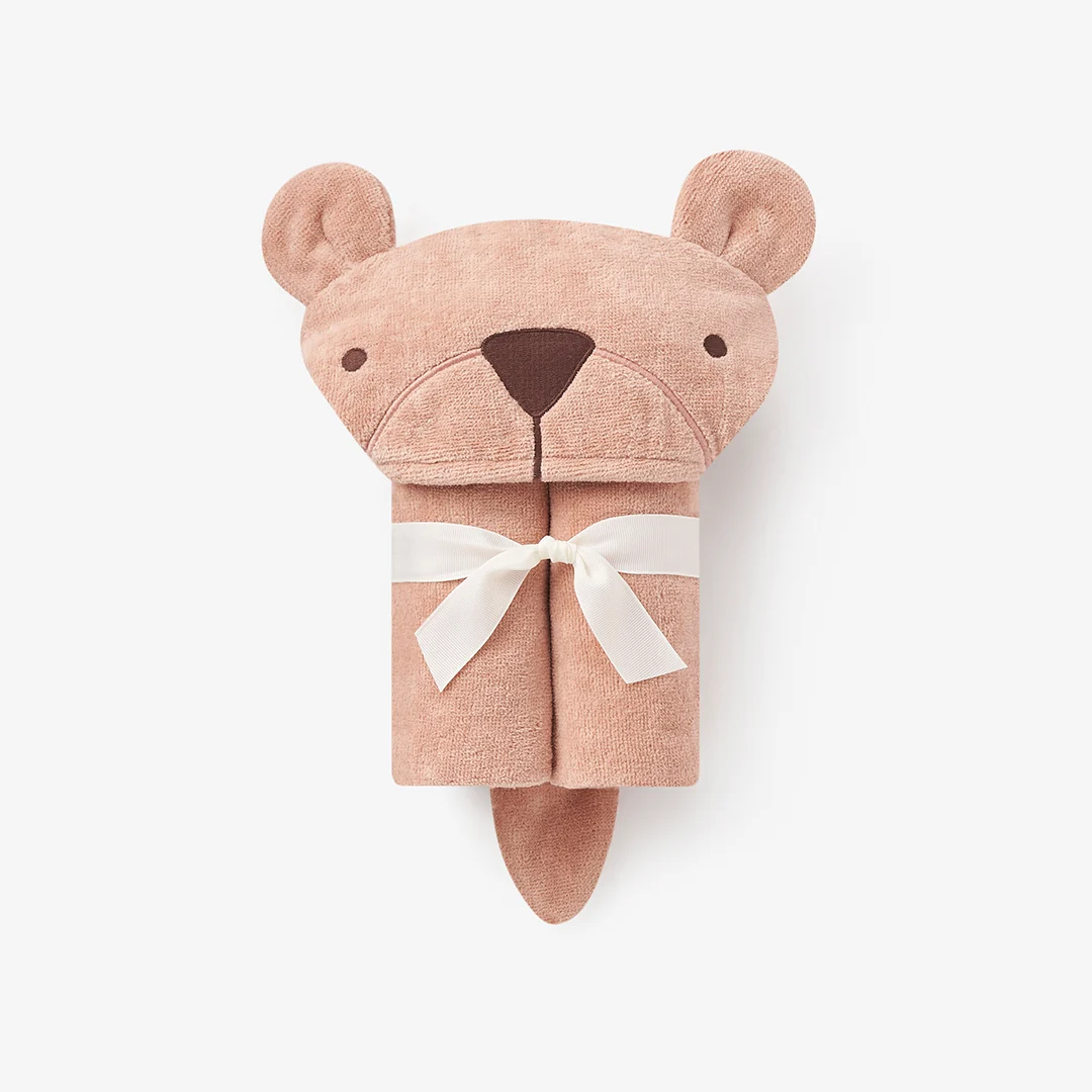 Bear Hooded Baby Bath Wrap