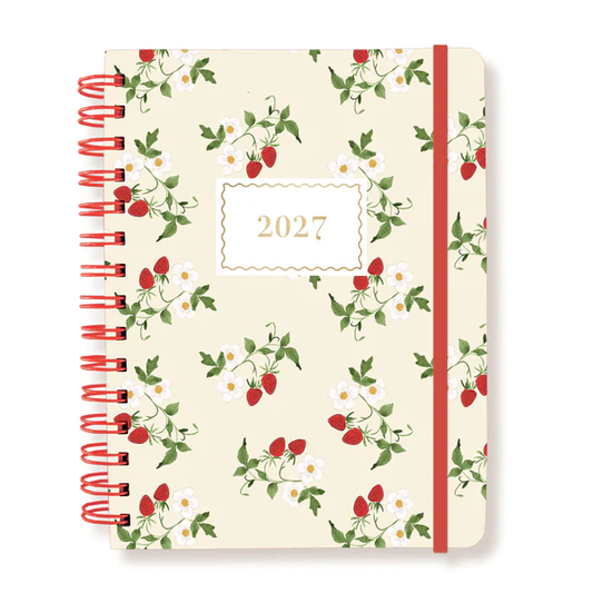 Strawberries 18-Month Hardbound Planner