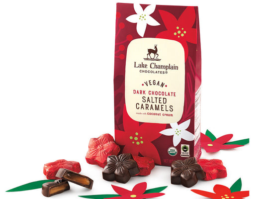 Vegan Salted Caramel Poinsettias 5.2oz Bag