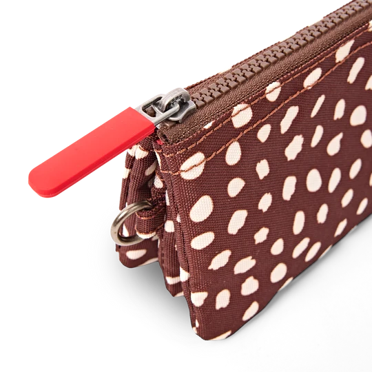 Carnaby Wallet Small in Brown Dot
