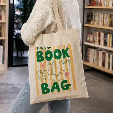 This Is My Book Bag - Colorful Tote Bags