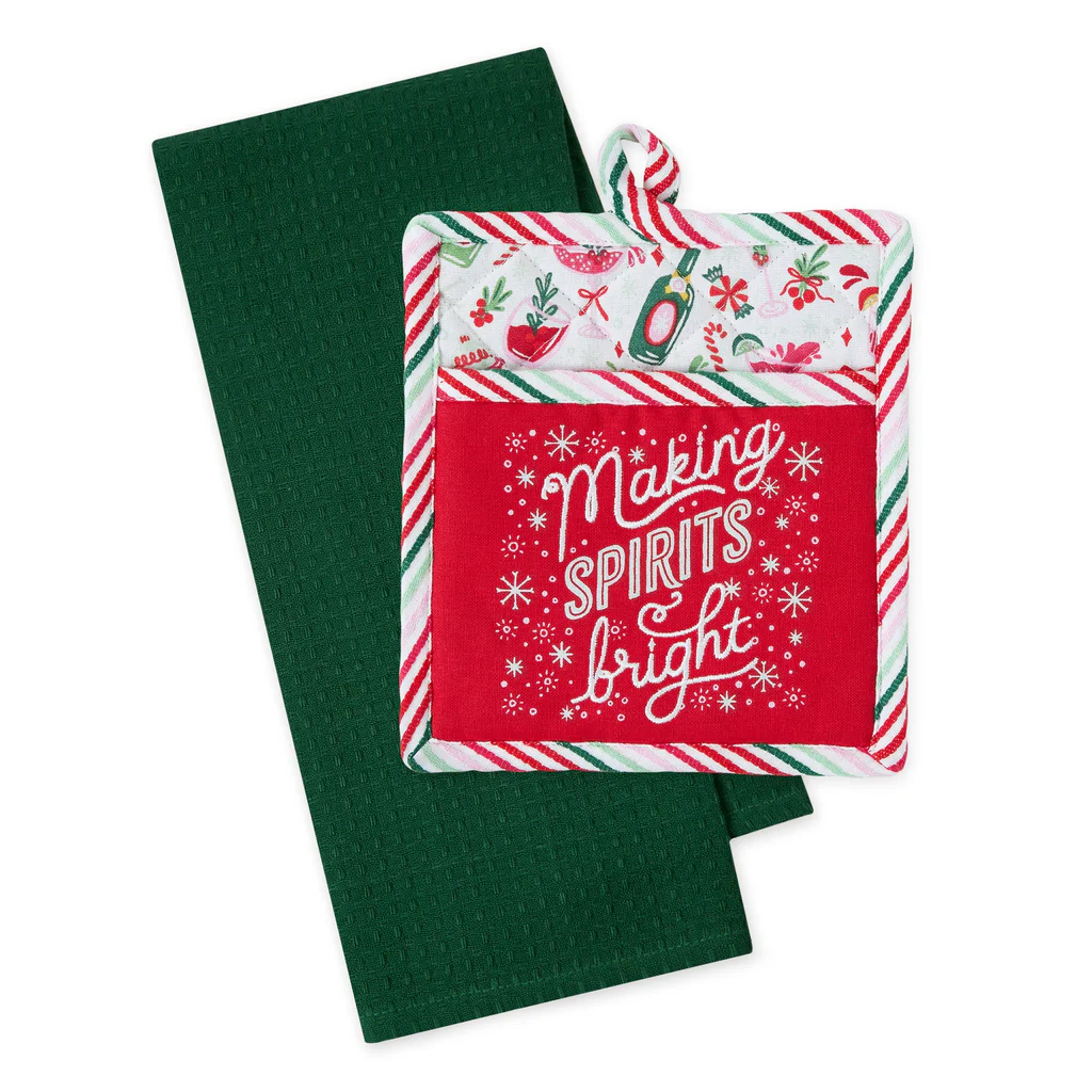 Spirits Bright Potholder Gift Set
