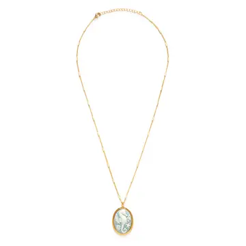 Seahorse Vintage Cameo Necklace
