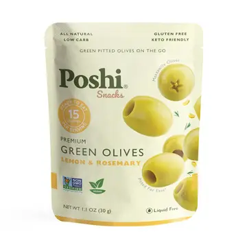 Lemon & Rosemary Pitted Green Olives 1.1oz