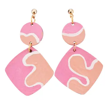 Painted Wood Earrings - Adult Craft Kit