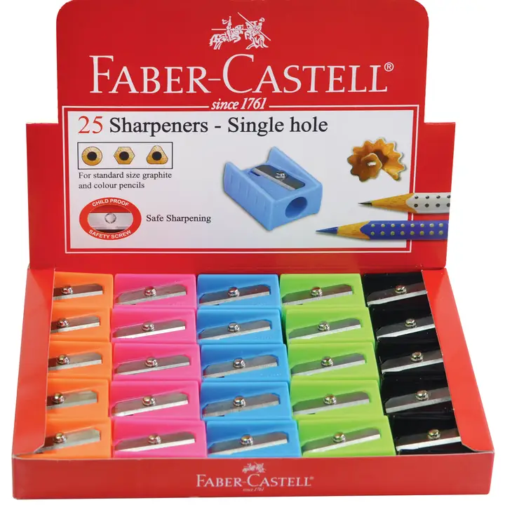 Individual Single Hole Pencil Sharpener - Assorted Colors
