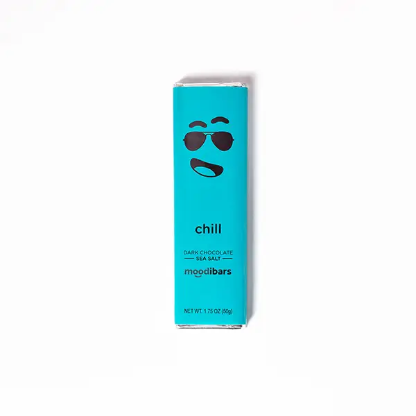 Moodibars® Chill 54% Dark Chocolate Sea Salt Bar 1.75oz