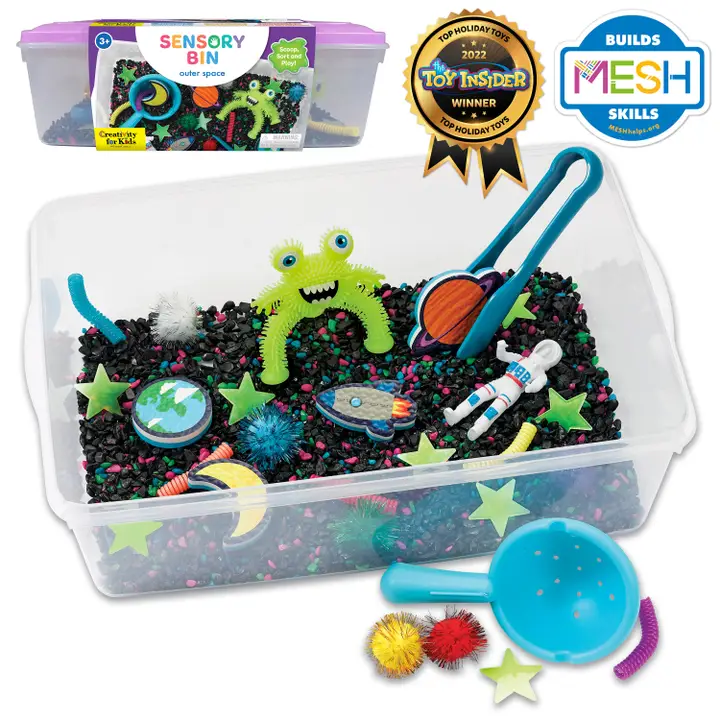 Sensory Bin Outer Space Activity Bin