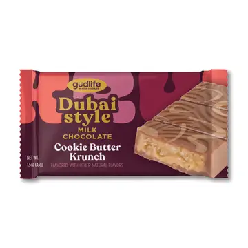 Gudlife DUBAI STYLE Milk Chocolate Cookie Butter Bite 1.5oz
