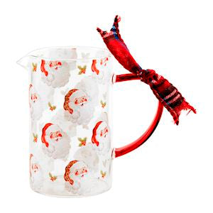 Repeating Santa Classic Bud Vase