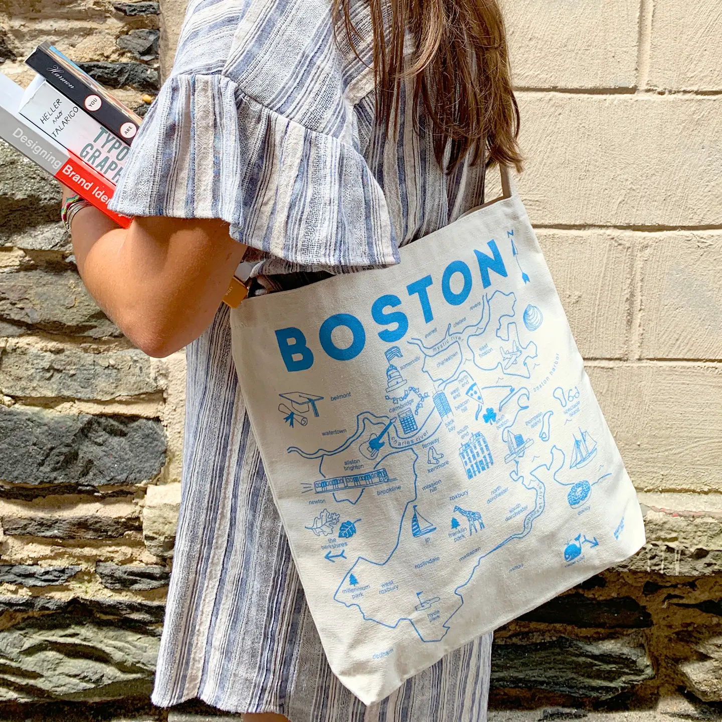 Boston Natural Hobo Tote - Cotton Canvas, USA Made