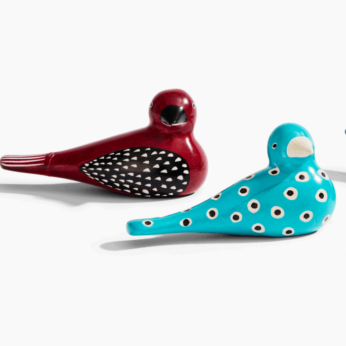 Hand-Carved Individual Soapstone Birds - Assorted Colors