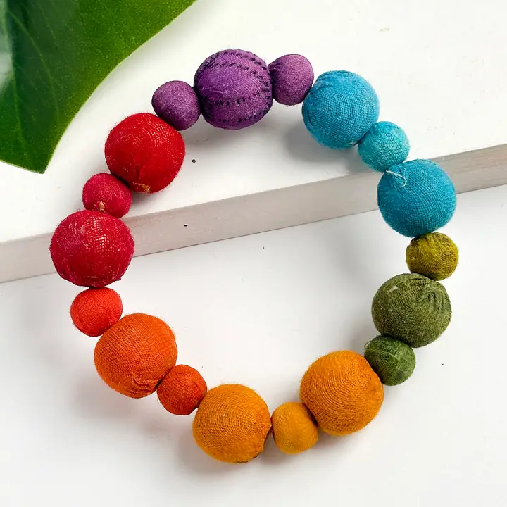 Kantha Prism Bauble Bracelet