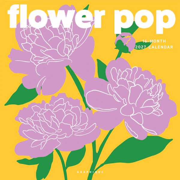 Flower Pop Wall Calendar