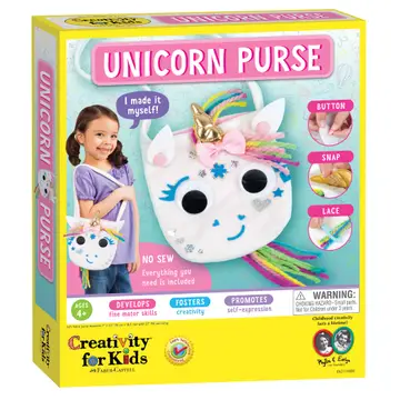 Make A No-Sew Unicorn Purse DIY Craft Kit